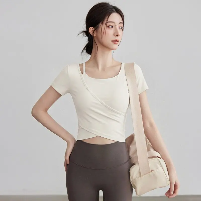 Pilates Yoga Wrap Top - Vêtements de yoga à manches longues