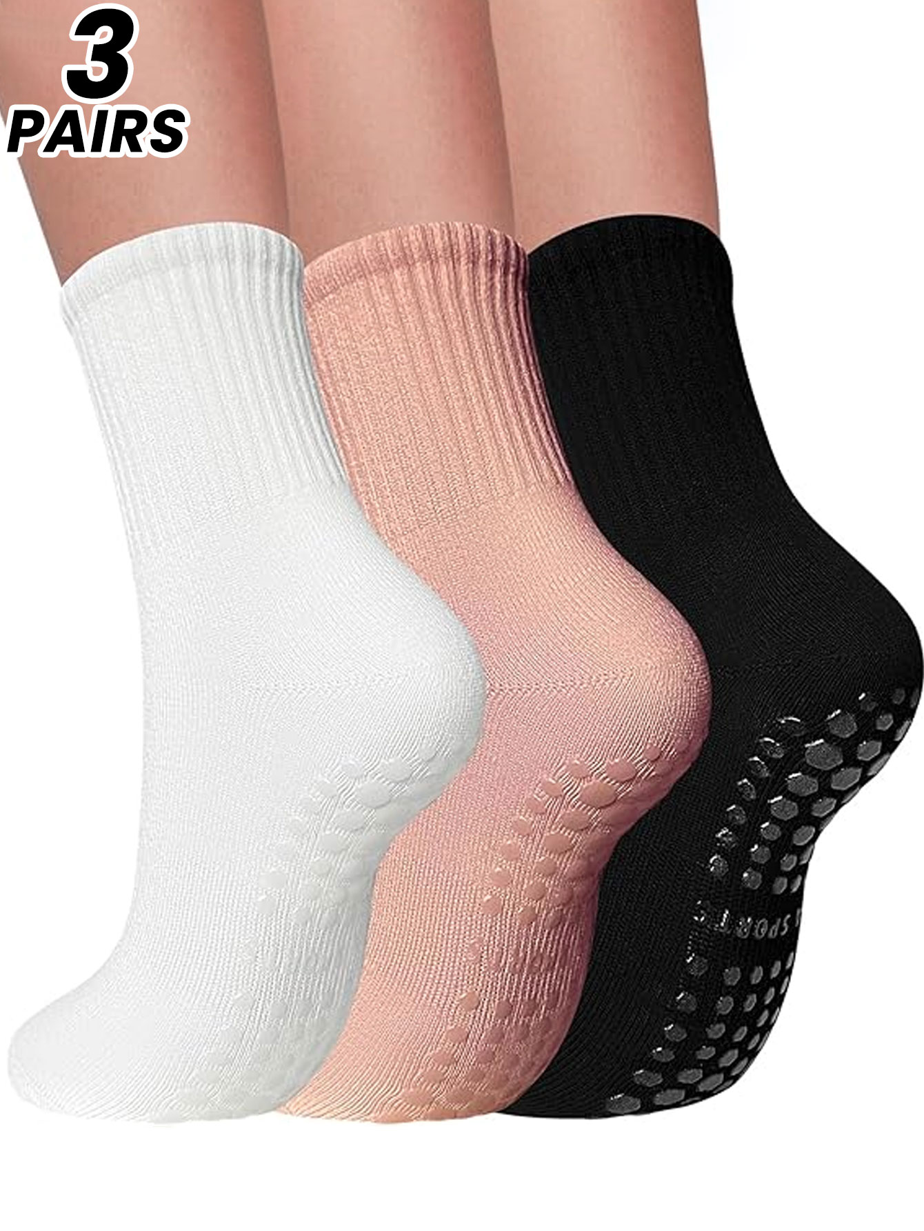 Fitness Yoga Pilates - 3 paires de chaussettes de yoga