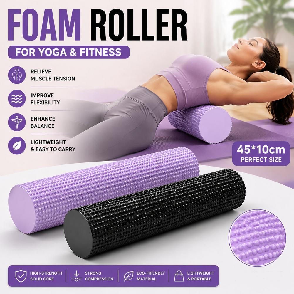 Pilates Yoga Stretching - Rouleau de massage en mousse EVA