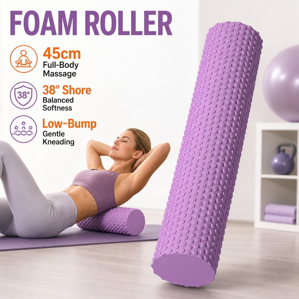 Pilates Yoga Roller - Rouleau de massage en mousse EVA,