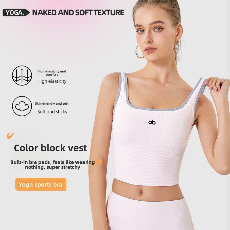Débardeur de yoga côtelé pour  - Pilates Yoga Wrap Top avis et prix