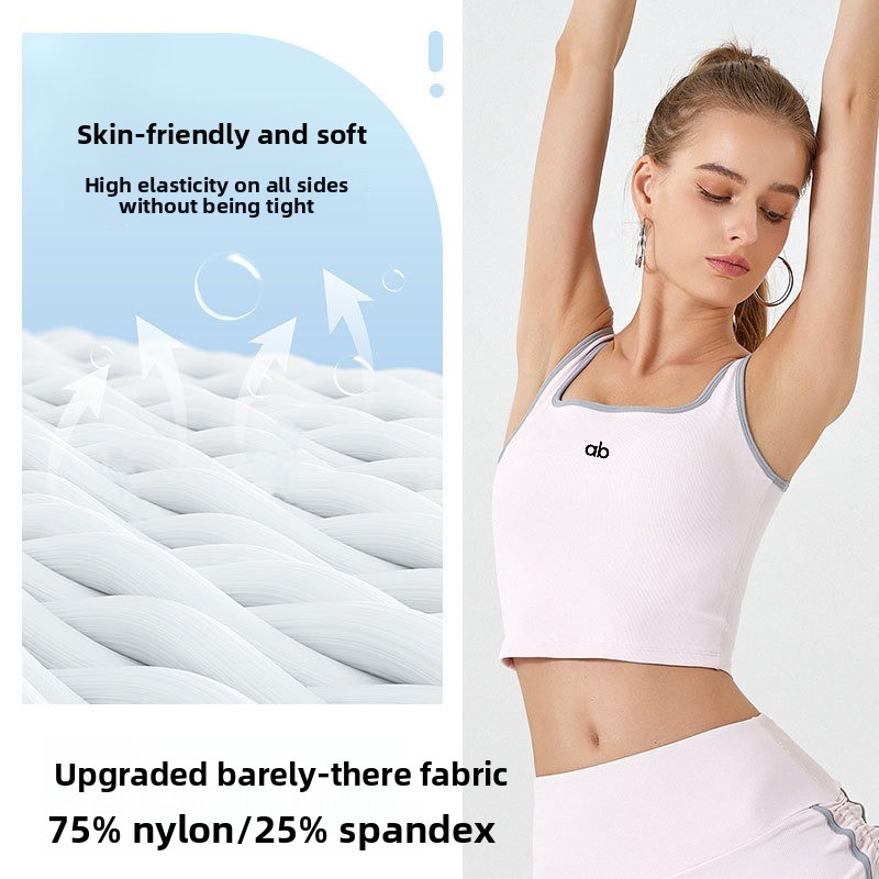 Débardeur de yoga côtelé pour  - Pilates Yoga Wrap Top avis et prix